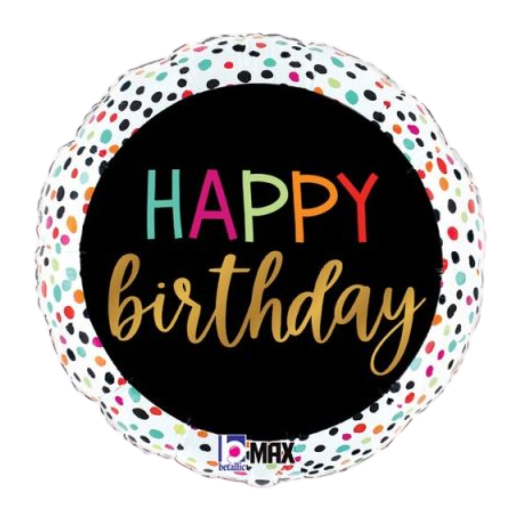 Happy Birthday Colourful Dots