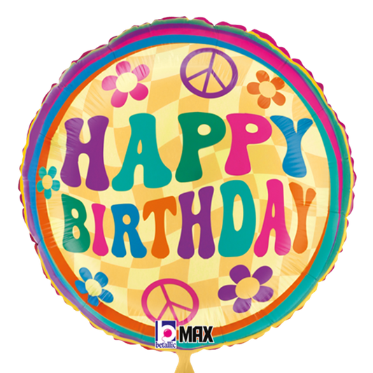 Happy Birthday Groovy Print