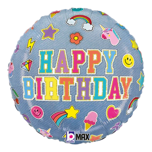 Happy Birthday Bright Badges