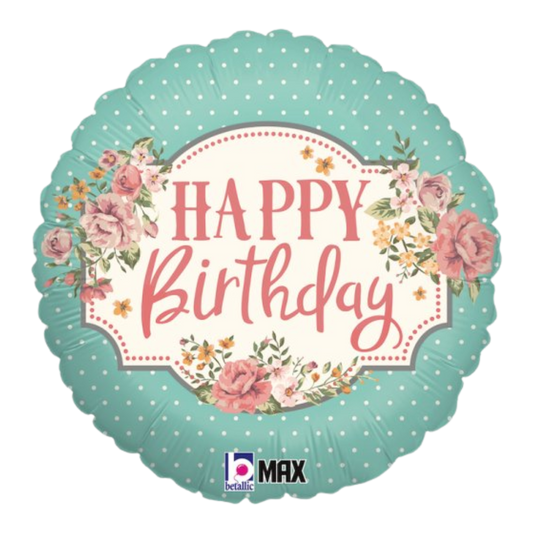 Happy Birthday Pastel Vintage