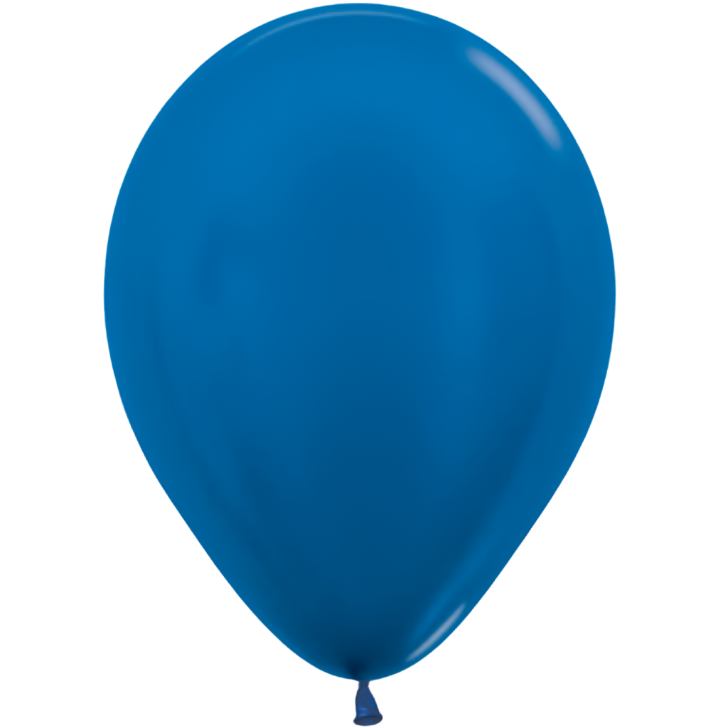30cm Latex Metallic Blue [Col Group.:Blues & Greens Col.:Metallic Blue]