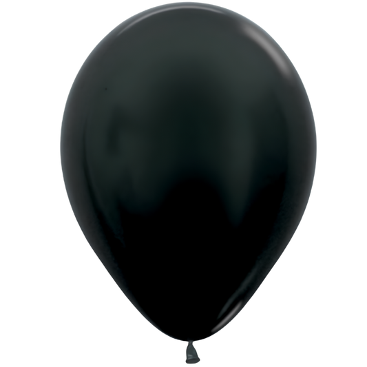 Single Latex Metallic Black