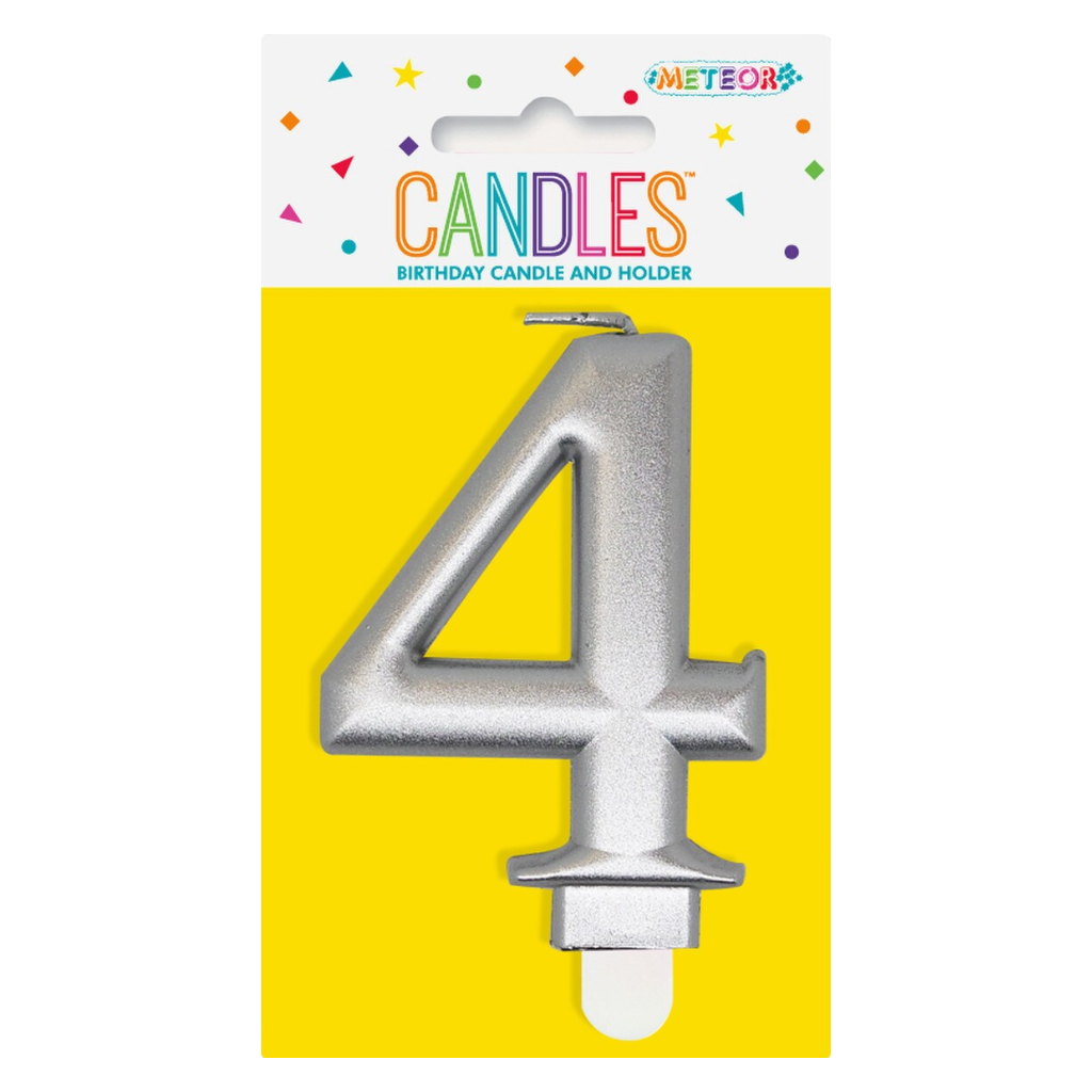 Number Candle 4 [Col.:SILVER]