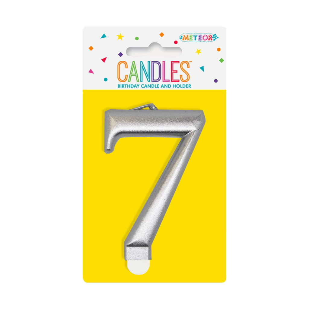 Number Candle 7 [Col.:SILVER]