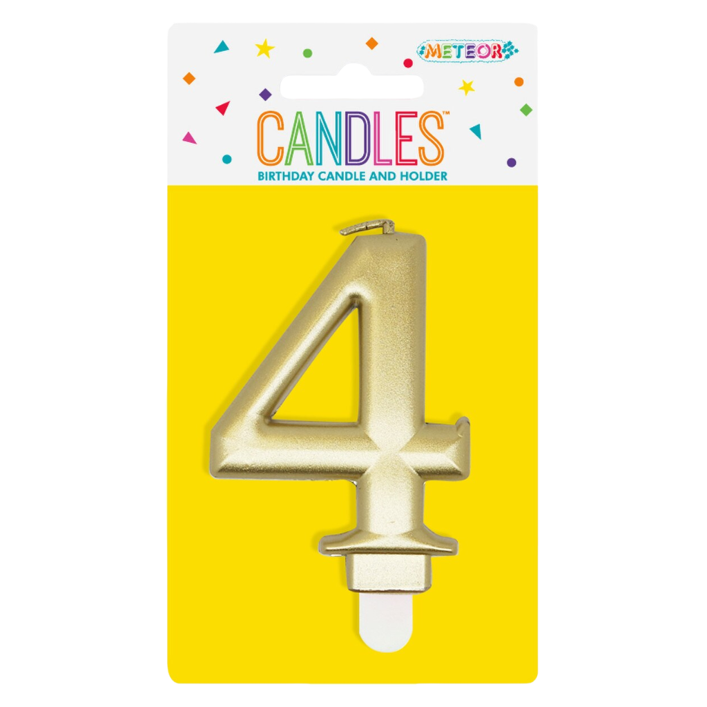 Number Candle 4 [Col.:GOLD]
