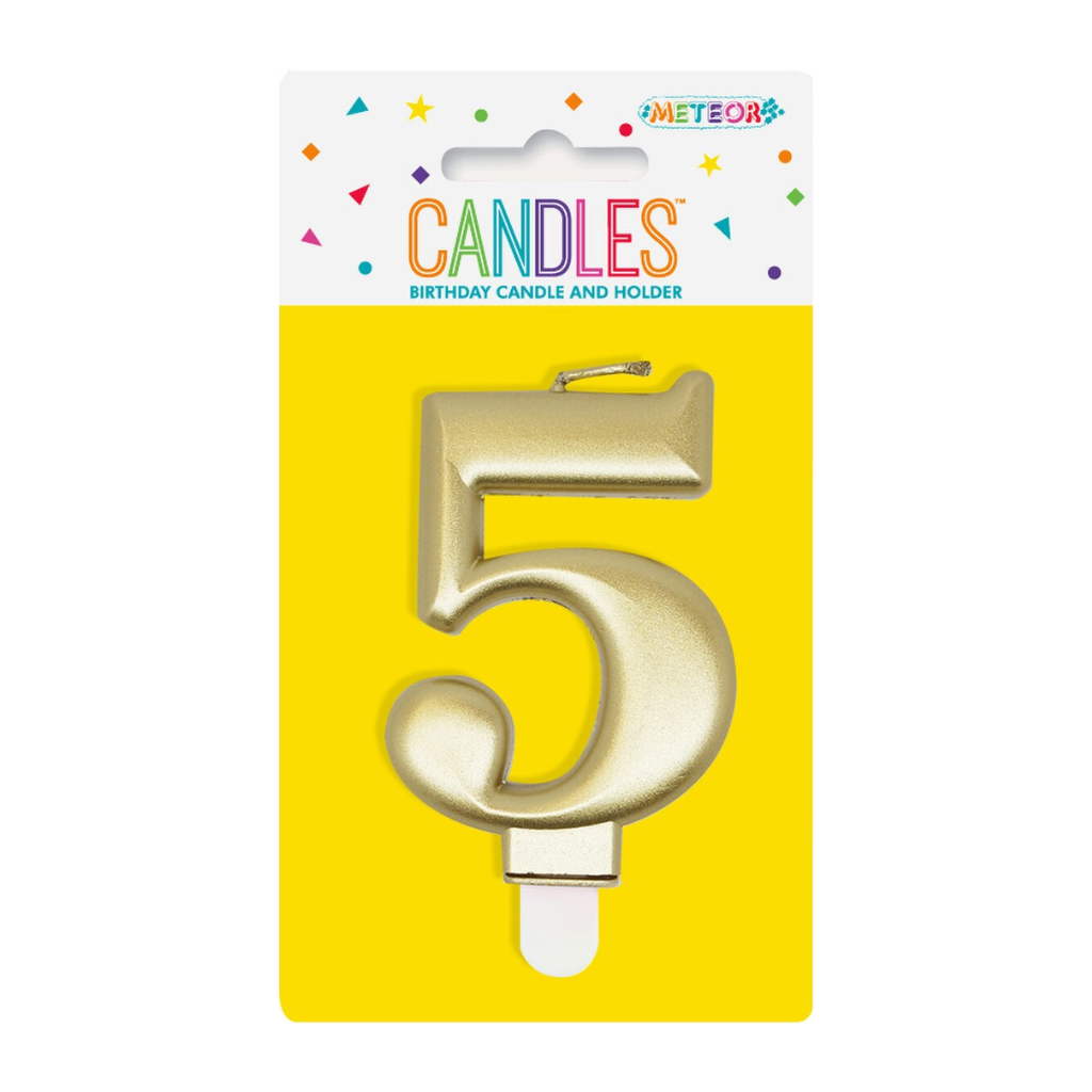 Number Candle 5 [Col.:GOLD]