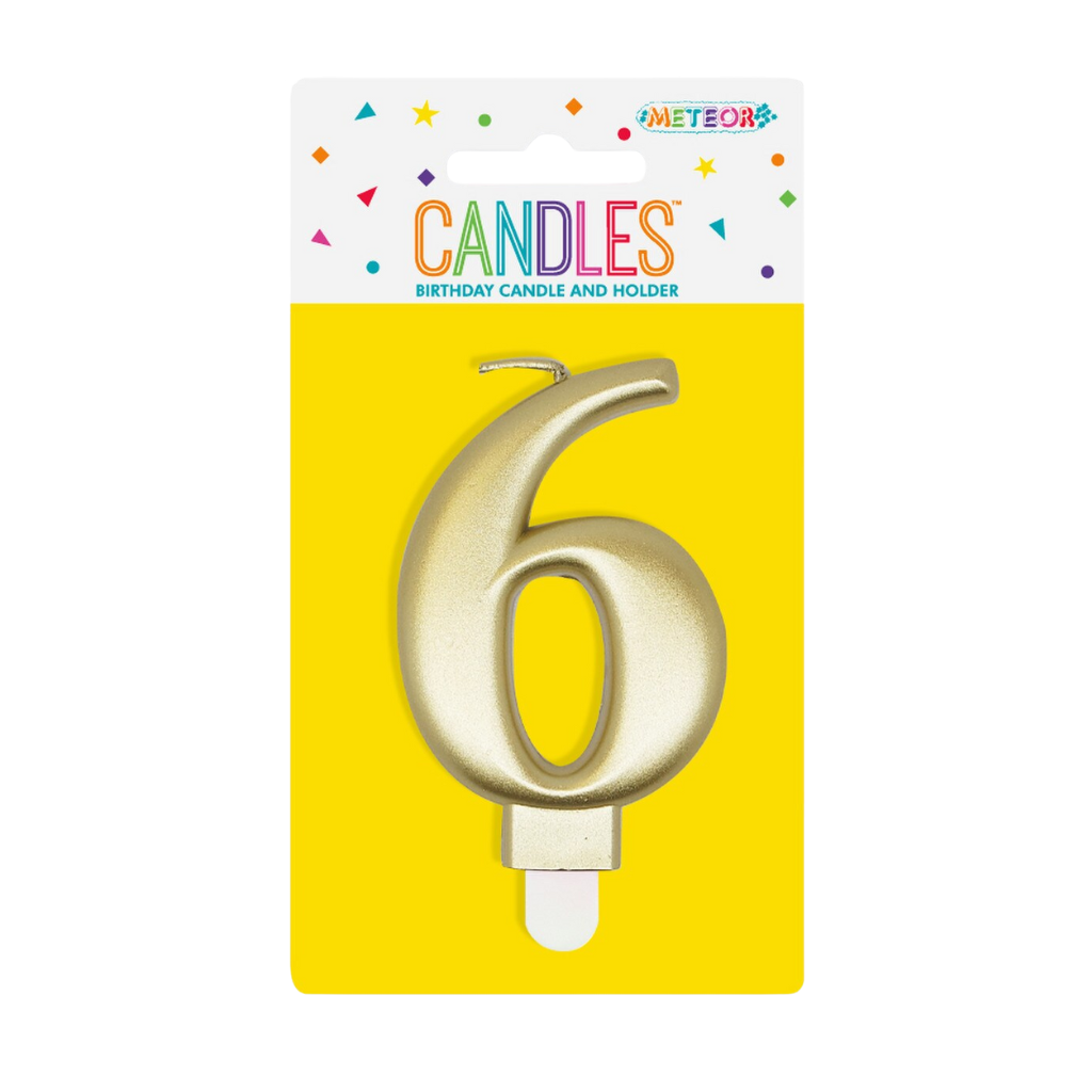 Number Candle 6 [Col.:GOLD]