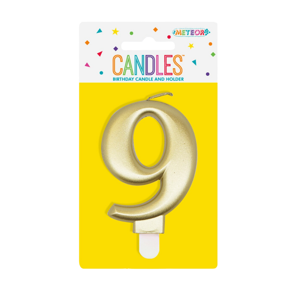 Number Candle 9 [Col.:GOLD]