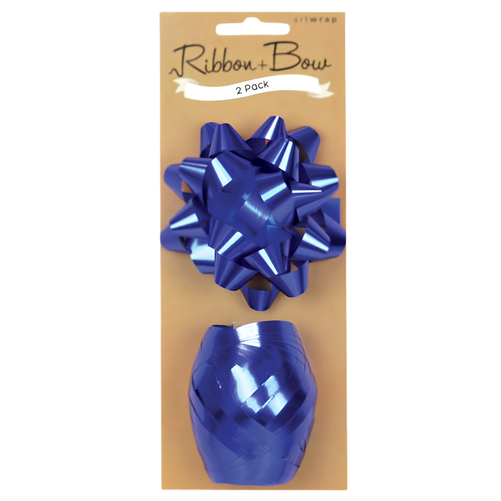 Ribbon & Bow - Blue (2pk)
