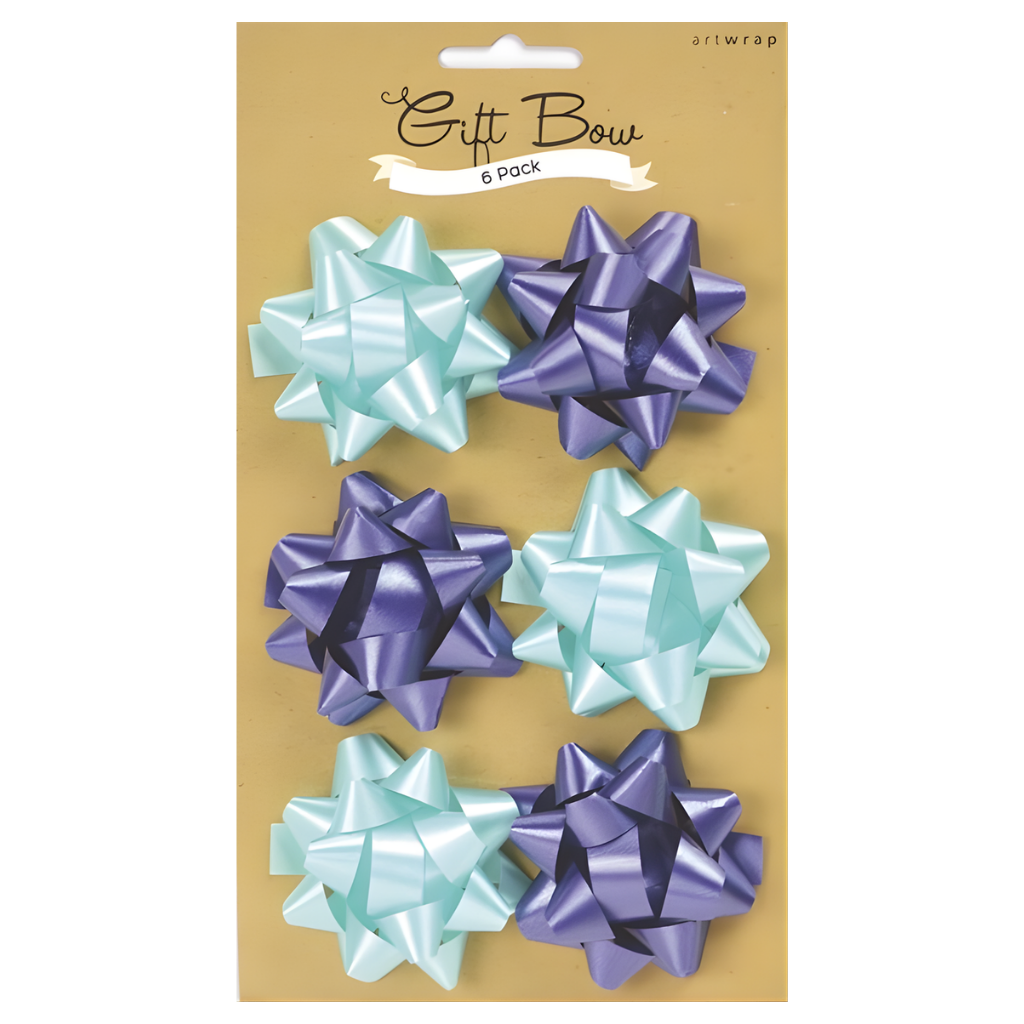 Gift Bows Set - Blues (6pk)