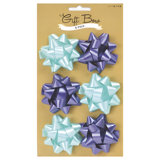 Gift Bows Set - Blues (6pk)