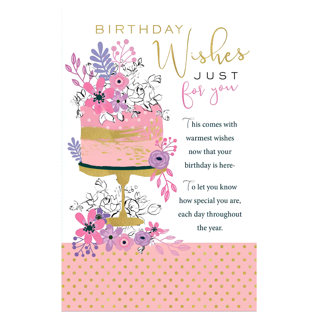 Birthday Wishes Cake Stand