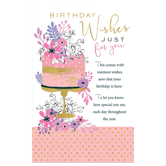Birthday Wishes Cake Stand