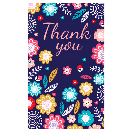 Thank You Patterned Floral