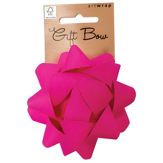 Paper Gift Bow - Pink (7cm) 