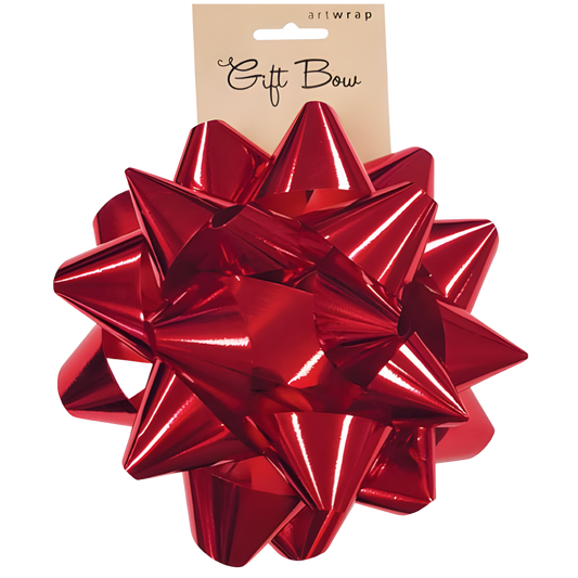 Metallic Gift Bow - Red (15.5cm) 
