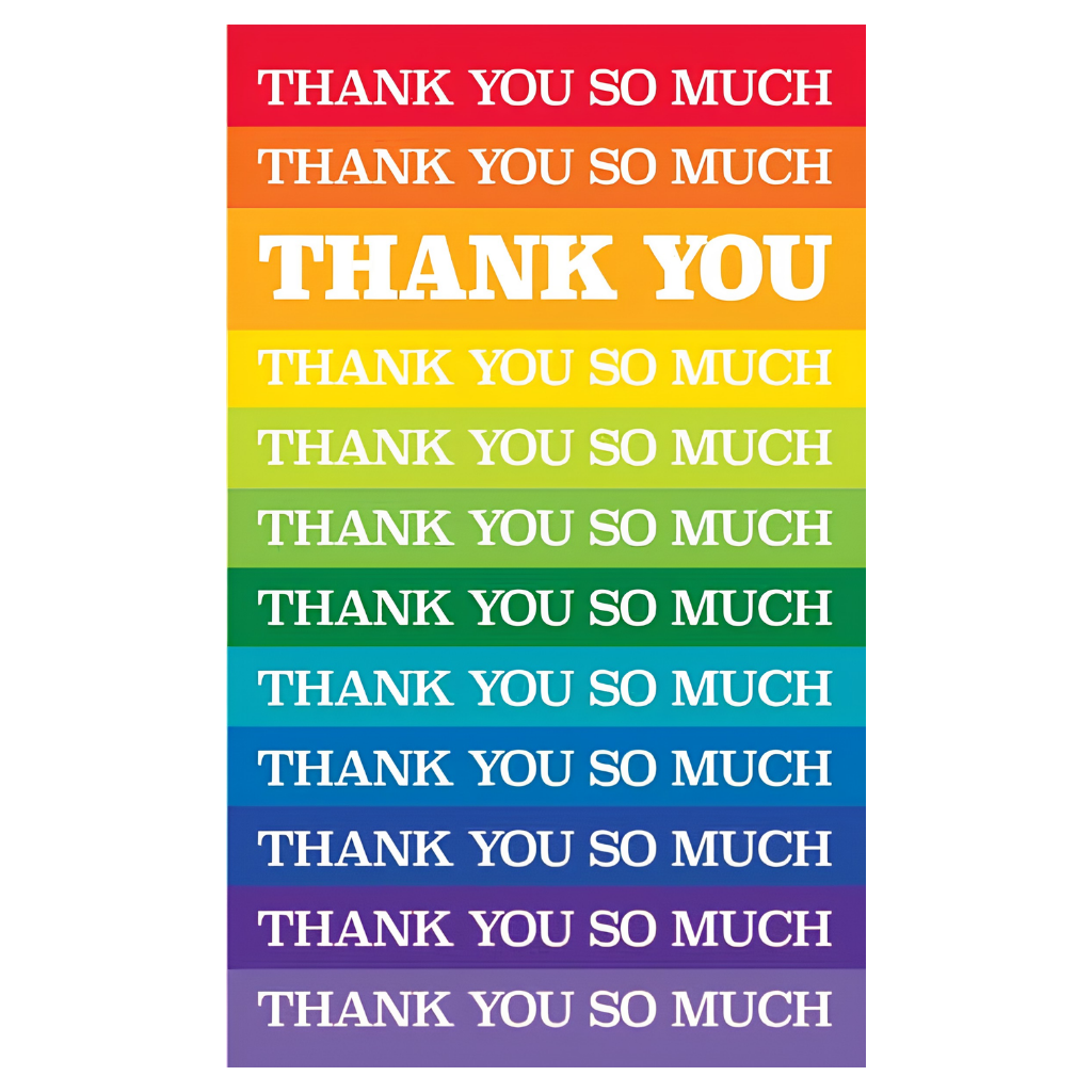 Thank You So Much Rainbow Of Colour