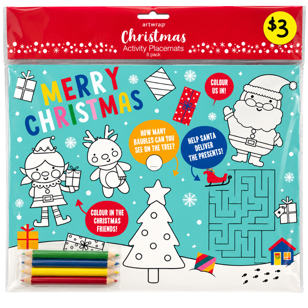 Christmas Activity Placemats (8pk) 