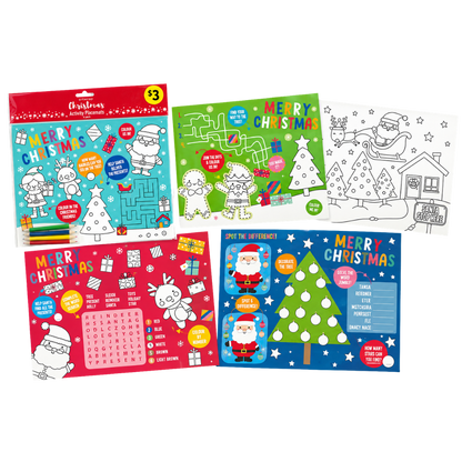 Christmas Activity Placemats (8pk) 