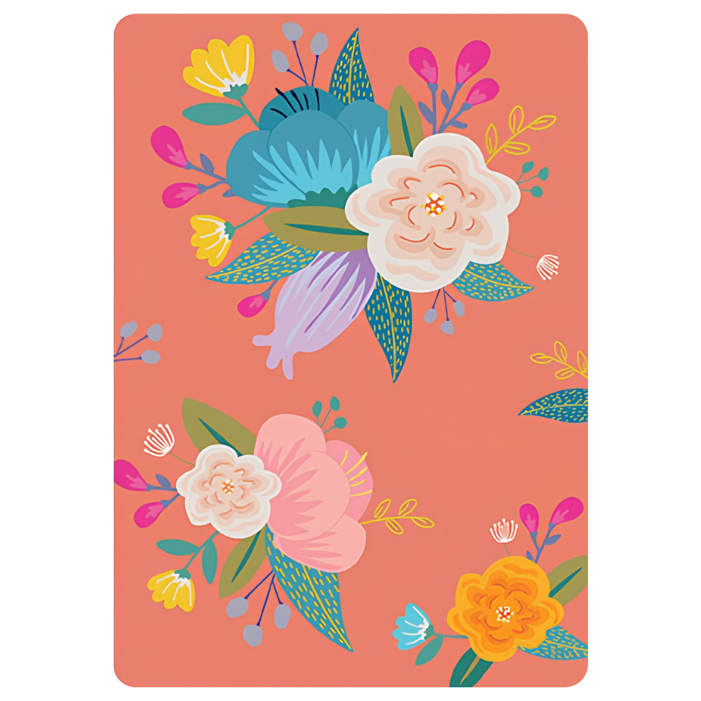 Orange Florals 