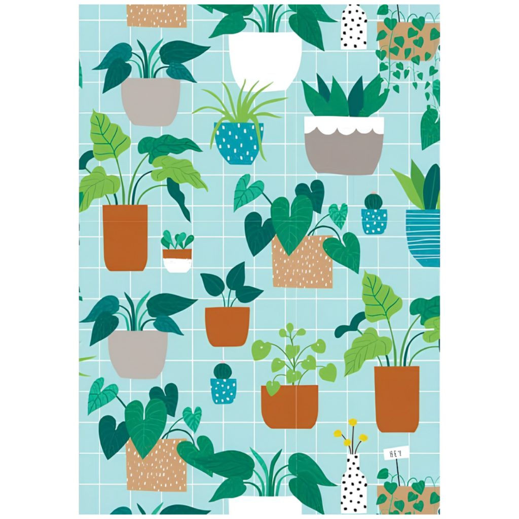 Folded Wrap - Pot Plants