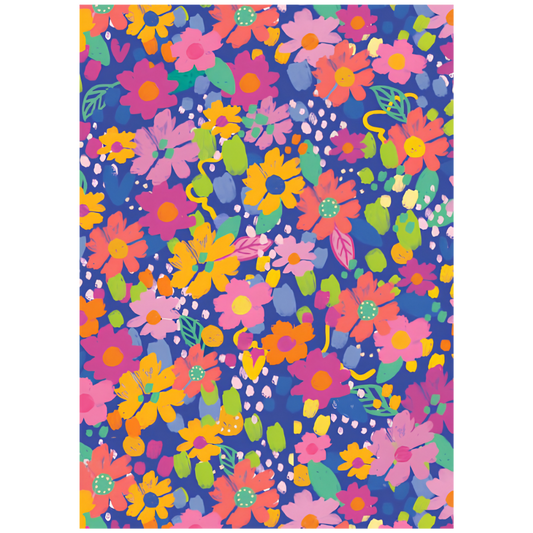 Folded Wrap - Bright Floral