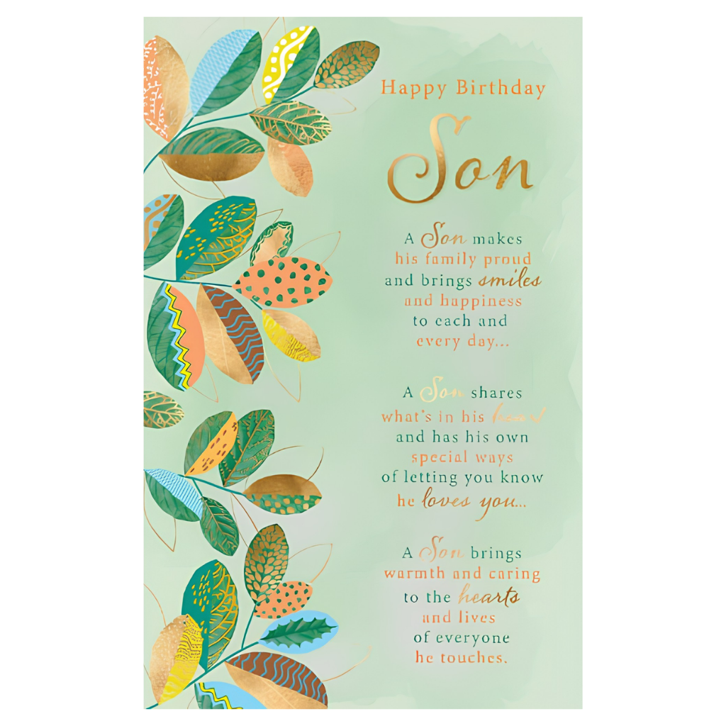 Son, Birthday Leaves