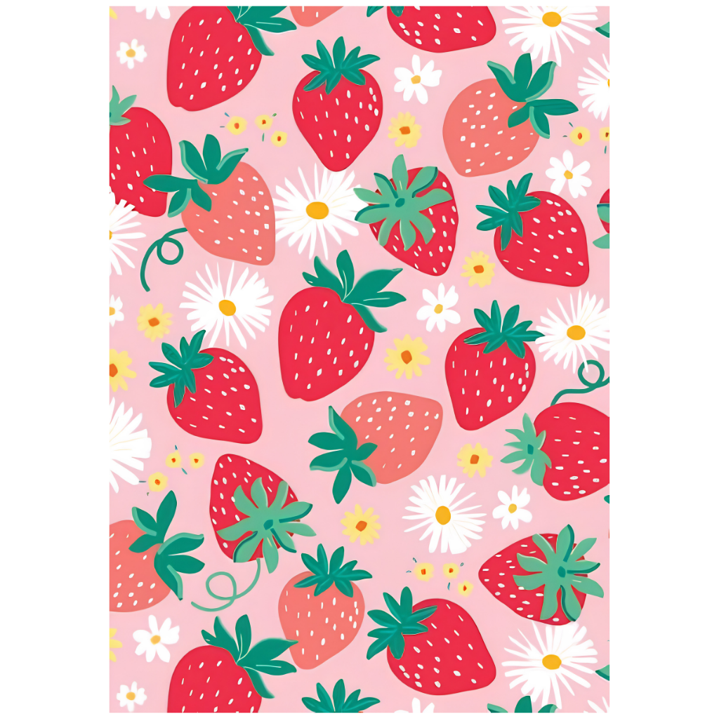 Folded Wrap - Strawberries