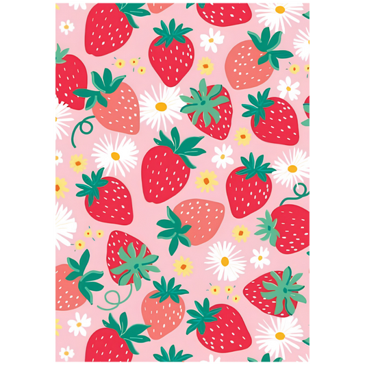 Folded Wrap - Strawberries
