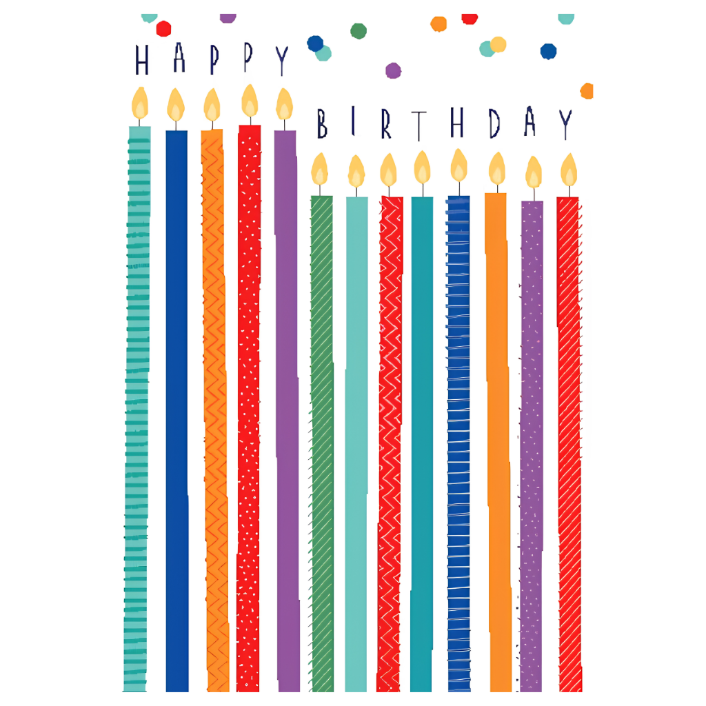 Happy Birthday Tall Candles