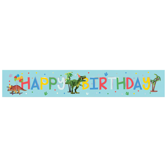 Dinosaur Birthday Banner