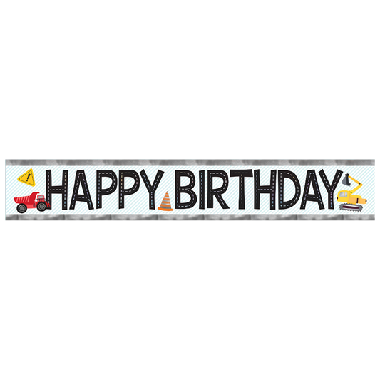 Construction Birthday Banner