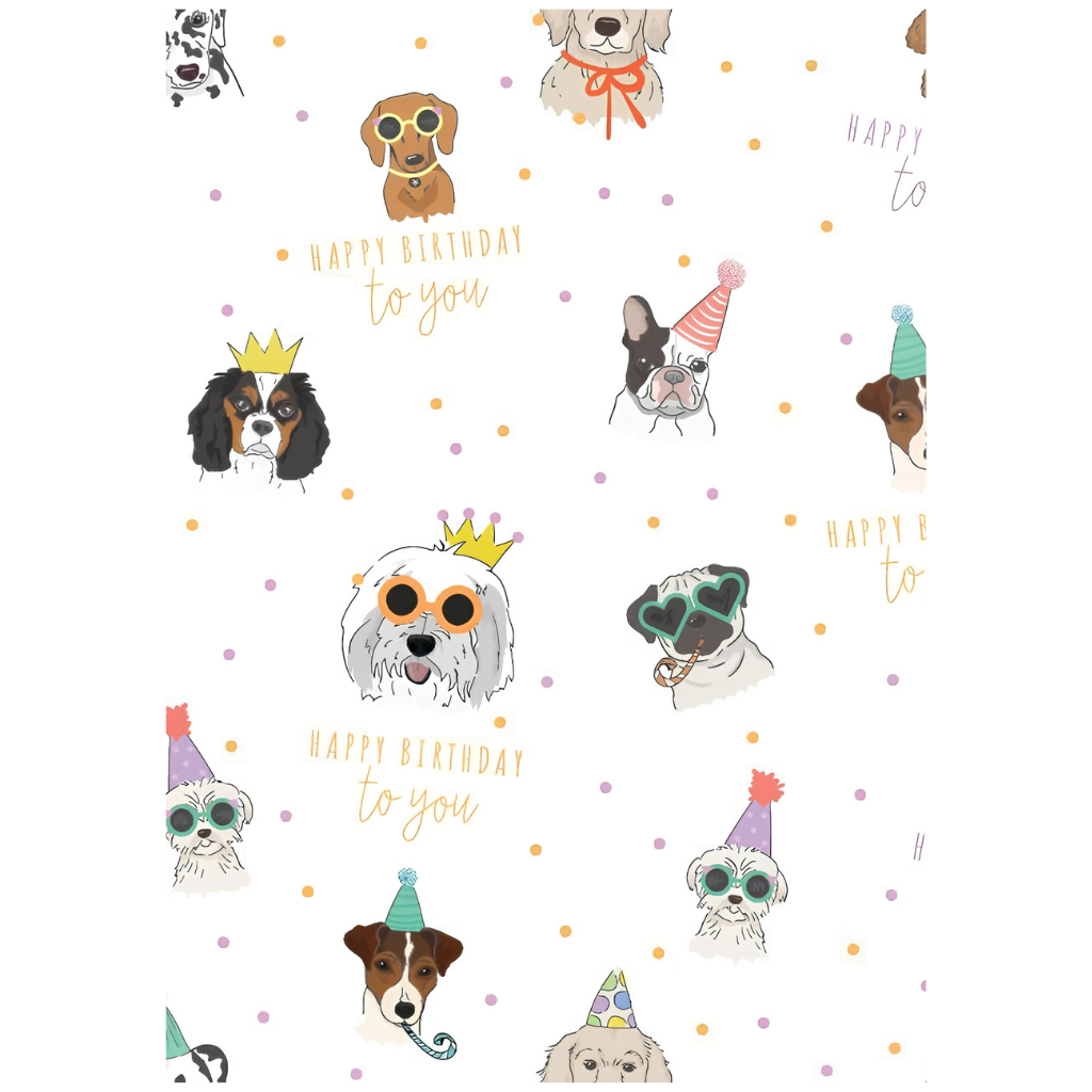 Folded Wrap - Puppy Party
