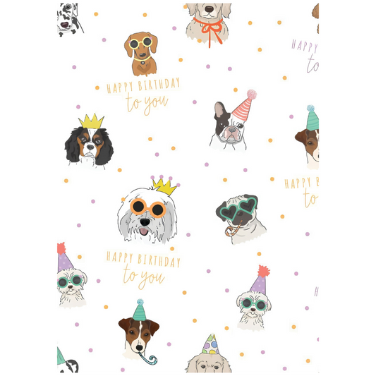 Folded Wrap - Puppy Party