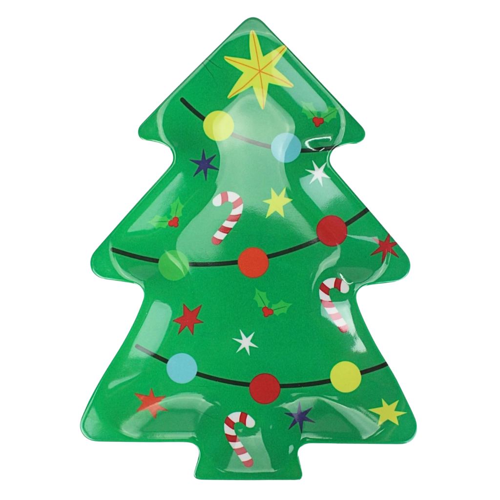 Melamine Christmas Tree Serving Plate