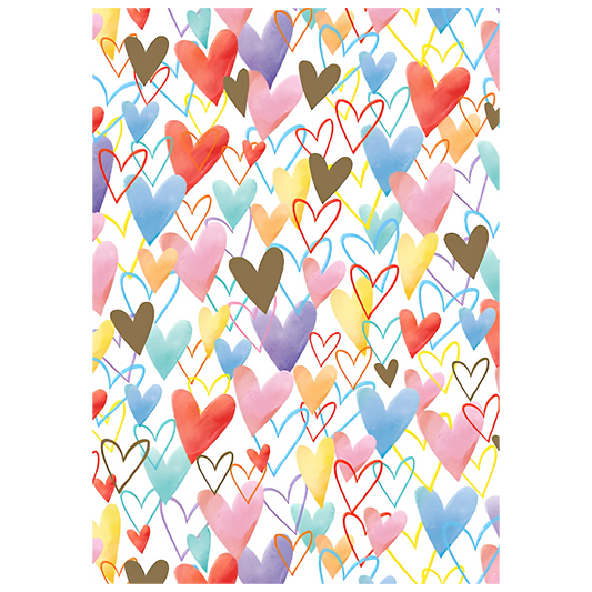 Folded Wrap - Love Hearts