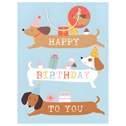 Gift Bag - Saussage Dogs 