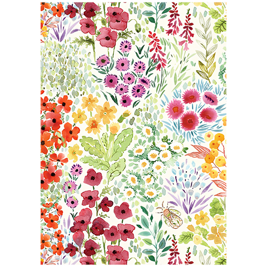 Folded Wrap - Garden Flowers