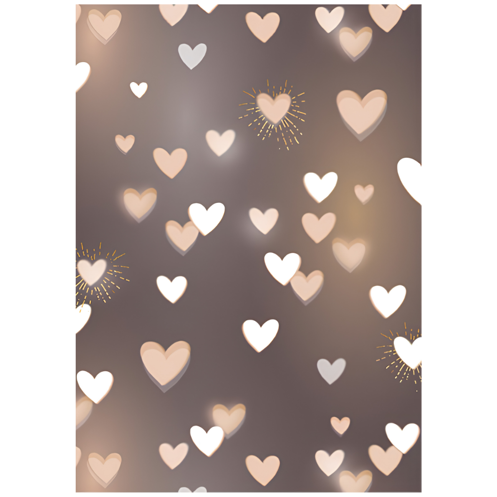 Folded Wrap - Heart Lights