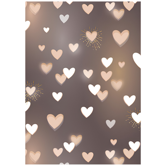Folded Wrap - Heart Lights