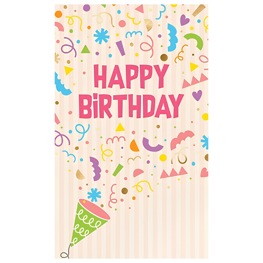Happy Birthday Confetti Canon