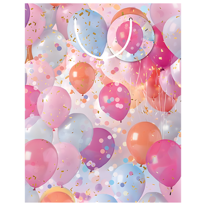 Gift Bag - Balloons & Glitter [Sz:Medium]