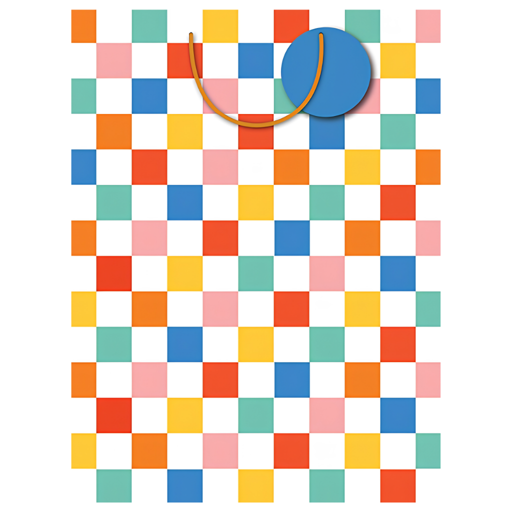 Gift Bag - Checkers (Lg) 