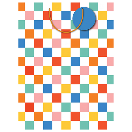 Gift Bag - Checkers (Lg) 