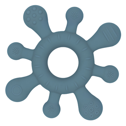 Silicone Splash Teether Steel Blue