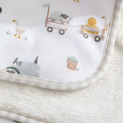 Sherpa Blanket - Tractor Ride