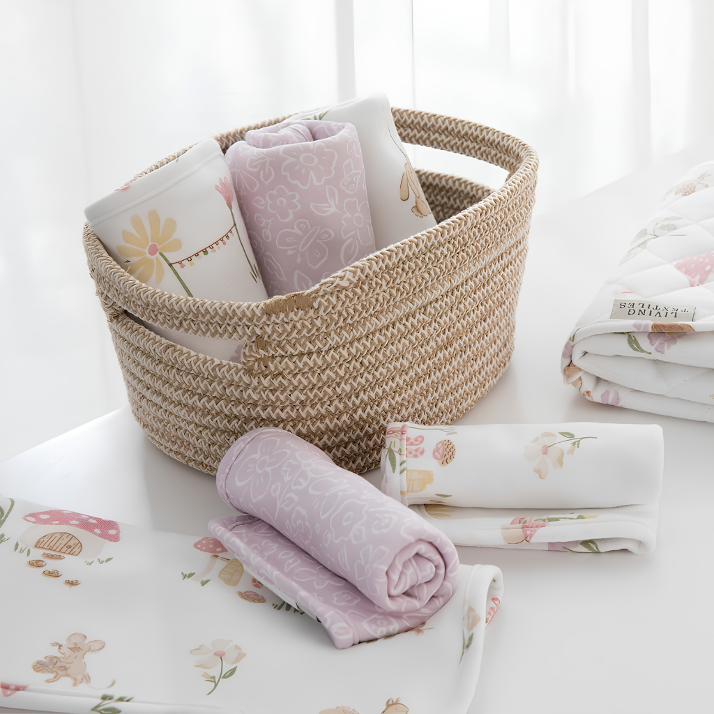 3 Pack Organic Washcloths - Whimsical Wonderland