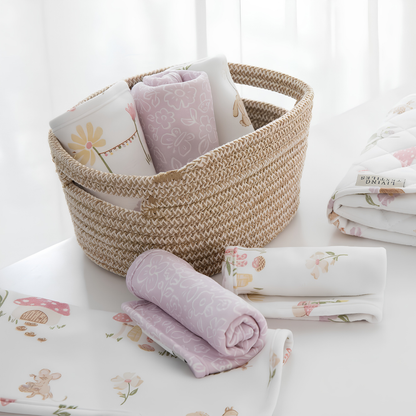3 Pack Organic Washcloths - Whimsical Wonderland