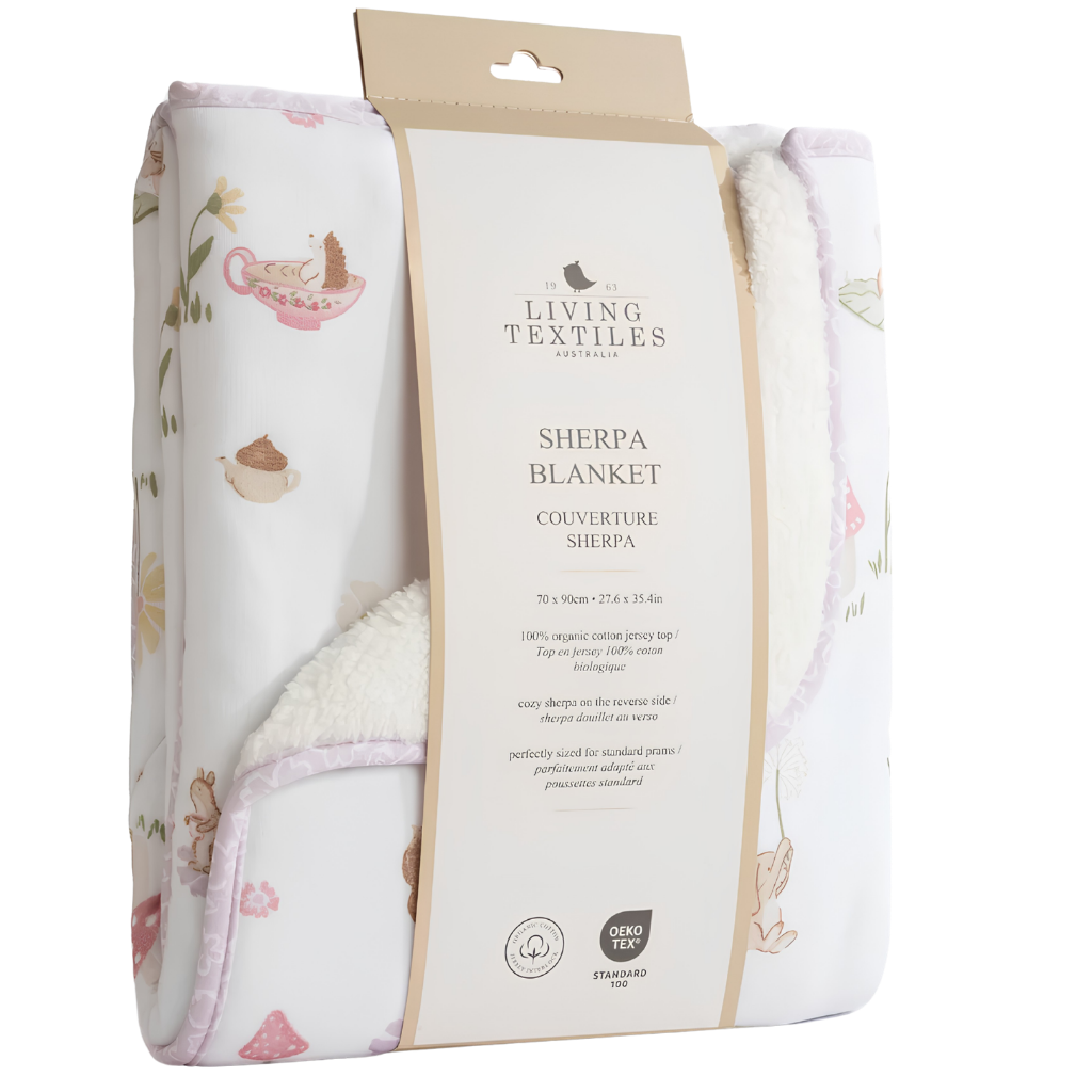 Living Textiles Sherpa Blanket - Whimsical Wonderland