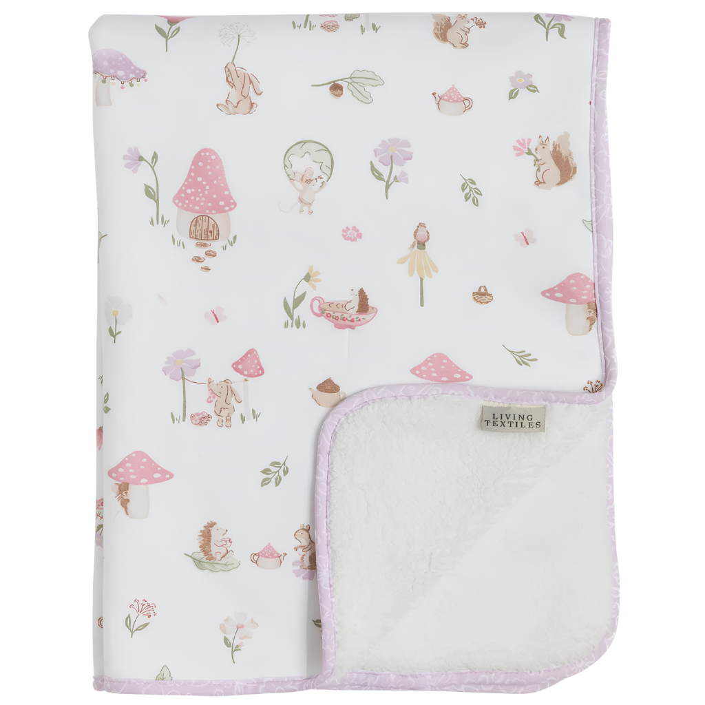 Living Textiles Sherpa Blanket - Whimsical Wonderland